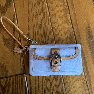 Light purple coach wristlet